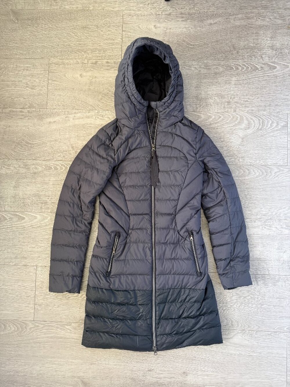 lululemon Long Warm 2-Tone Winter Coat Black Size Womens 2 XS (See Description)